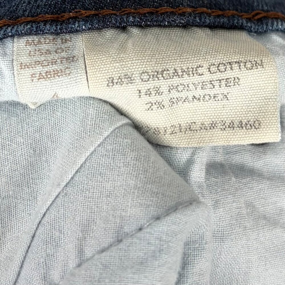 Eileen Fisher Organic Cotton Straight Leg Jeans Women’s 4 Blue Minimalist - Picture 6 of 7